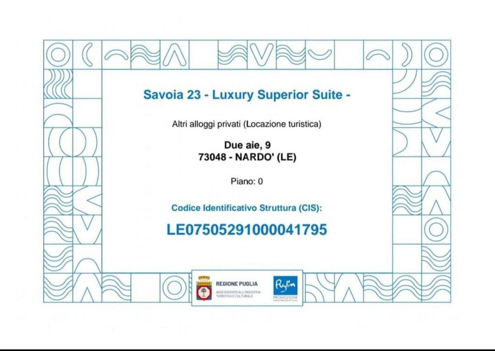 Savoia23 Nardò Exterior foto